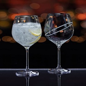 Dartington Crystal Célébrez la paire de copa Clear Gin Tonic