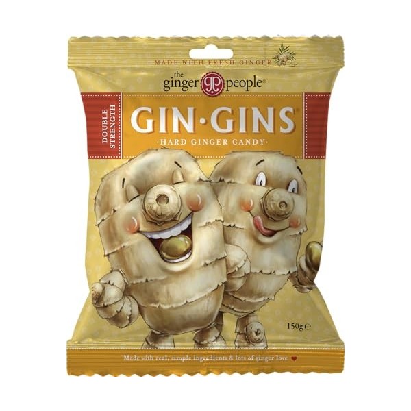 The Ginger People Gin Gins Double Strength Hard Ginger Candy 150g