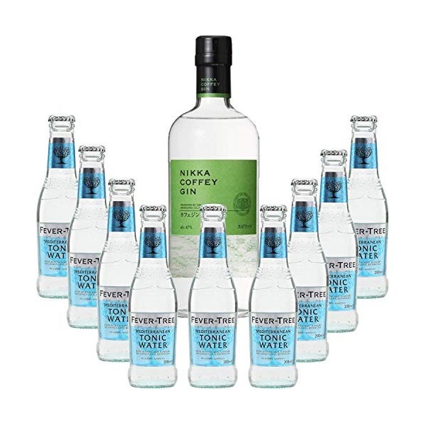 Pack Gintonic - Nikka Gin + 9 Fever Tree Mediterranean Water - 70cl + 9 * 20cl 