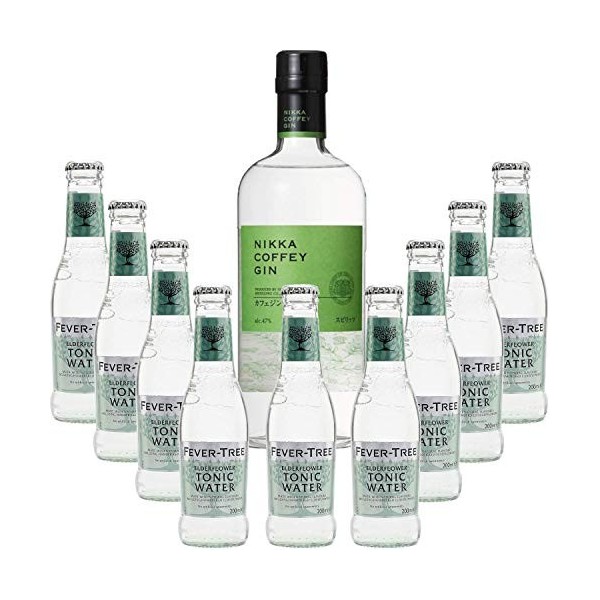 Pack Gintonic - Nikka Gin + 9 Fever Tree Elderflower Water - 70cl + 9 * 20cl 