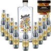 Pack Gintonic - Ferroni Gin Juillet"Confinement" + 9 Fever Tree Indian Premium Water - 50cl + 9 * 20cl + Pot de 20 tranches