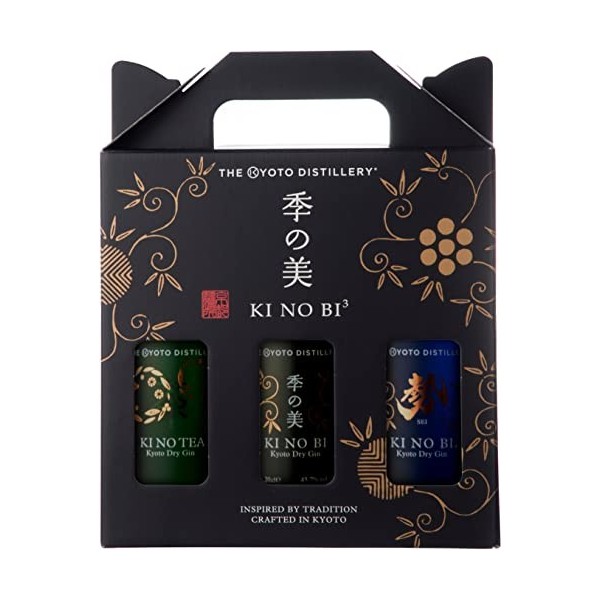 KI NO BI³ Kyoto Dry Gin Set 48,4% Vol. 3x0,2l in Giftbox