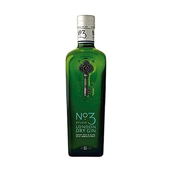 NO.3 - High Strength - London Dry Gin - 55% Alcool - Origine : Hollande Méridionale - Bouteille 70 cl