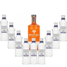 Pack gintonic -Whitley Neill – Blood Orange – 9 tonics London Essence Grapefruit&Rosemary