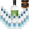 Pack Gintonic - Nikka Gin + 9 Fever Tree Mediterranean Water - 70cl + 9 * 20cl + Pot de 20 tranches dOrange déshydratées