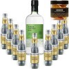 Pack Gintonic - Nikka Gin + 9 Fever Tree Indian Premium Water - 70cl + 9 * 20cl + Pot de 20 tranches dOrange déshydratées