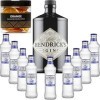 Gintonic - Gin Hendricks 41,3° + 9London Essence"Grapefruit & Rosemary" - 70cl + 9 * 20cl + Pot de 20 tranches de Orange dé