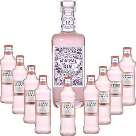 Gintonic - Mistral Gin 40° + 9London Essence"White Peach & Jasmin" - 70cl + 9 * 20cl 