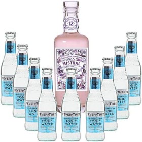 Gintonic - Mistral Gin 40° + 9Fever Tree Mediterranean Water - 70cl + 9 * 20cl 