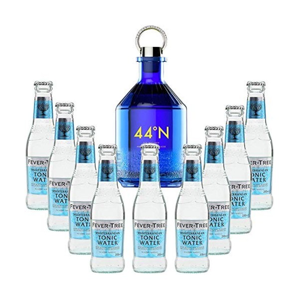 Pack Gintonic - Gin Numero 44 + 9 Fever Tree Mediterranean Water - 50cl + 9 * 20cl 