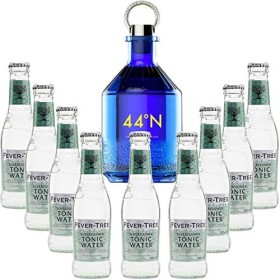 Pack Gintonic - Gin Numero 44 + 9 Fever Tree Elderflower Water - 50cl + 9 * 20cl 