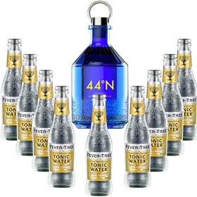 Pack Gintonic - Gin Numero 44 + 9 Fever Tree Indian Premium Water - 50cl + 9 * 20cl 