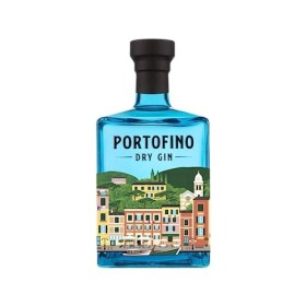 PORTOFINO - Dry Gin - 43% Alcool - Origine : Italie - Notes de Genièvre & Citron - 1,5 L