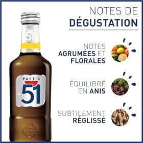 PASTIS 51 Apéritif Pastis de Marseille - 45%, 70cl