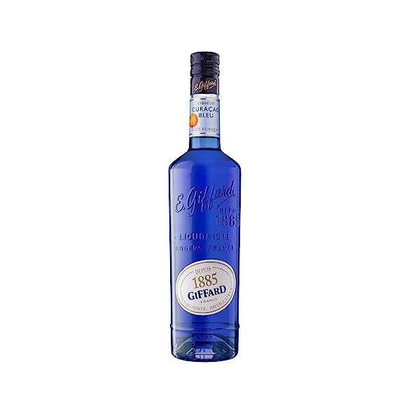 Giffard - Liqueur de Curaçao Bleu - Recette Française - Florale et Intense - 70 cl, 700 milliliters