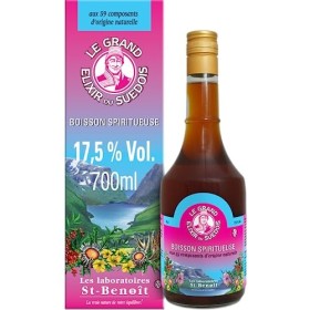Saint Benoît Elixir du Suédois 17,5° – Boisson Spiritueuse avec Alcool, Recette Traditionnelle aux 59 Composants dOrigine Na