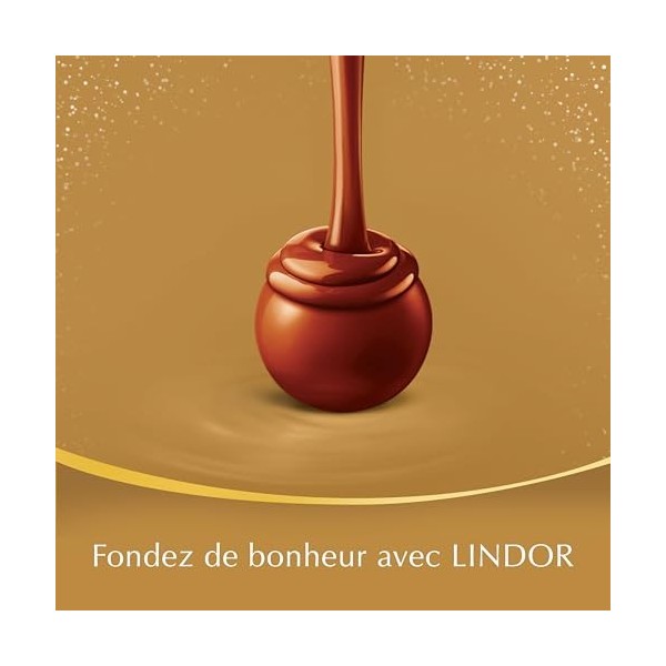 Lindt - Mini Cadeau LINDOR Assorti - Assortiment de Chocolats au Lait, Noirs 60% et Blancs - Cœur Fondant - Idéal pour Noël, 