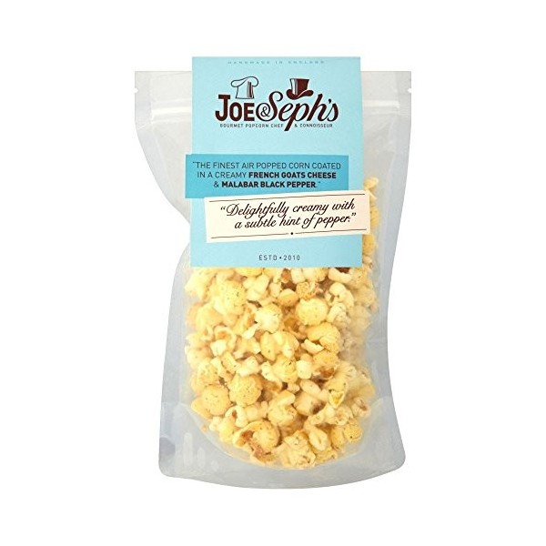 Joe & Popcorn Seph - fromage de chèvre et de poivre noir 90g - Paquet de 2