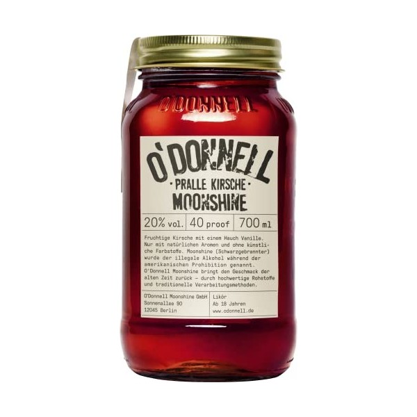 ODonnell Moonshine PRALLE KIRSCHE Likör 20% Vol. 0,7l