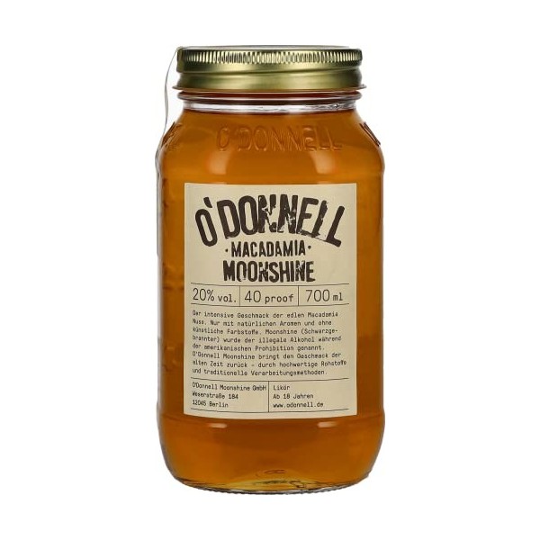 ODonnell Moonshine MACADAMIA Likör 20% Vol. 0,7l