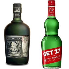 Diplomatico - Rhum de Reserve Exclusif - 70 cl & GET 27 Liqueur de Menthe Poivrée, Cocktail Digestif Liqueur de Menthe Fraîch