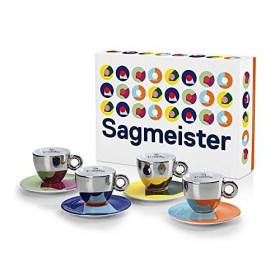Illy Art Collection Sagmeister Da 4 Tazze Da Cappuccino