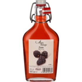 Nannerl Alpenschnaps ZIRBE Zirbenliqueur 30% Vol. 0,2l in der Taschenflasche