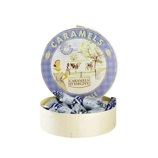 Caramels dIsigny - Caramels beurre salé - Boite Camembert de 75g - Produits-Normandie