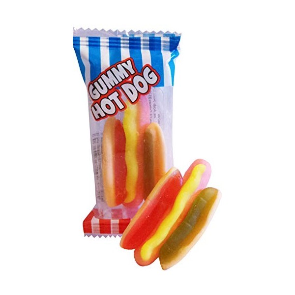 Crazy Candy Factory Mini Hot-Dog Gommeux Douce Paquet de 20 