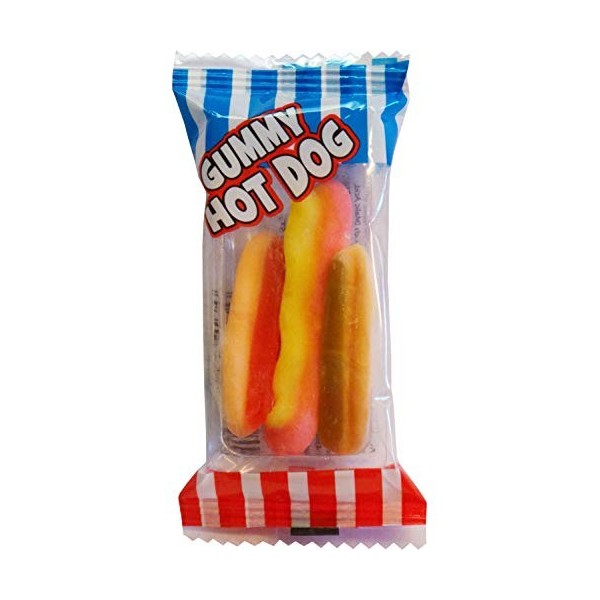Crazy Candy Factory Mini Hot-Dog Gommeux Douce Paquet de 20 