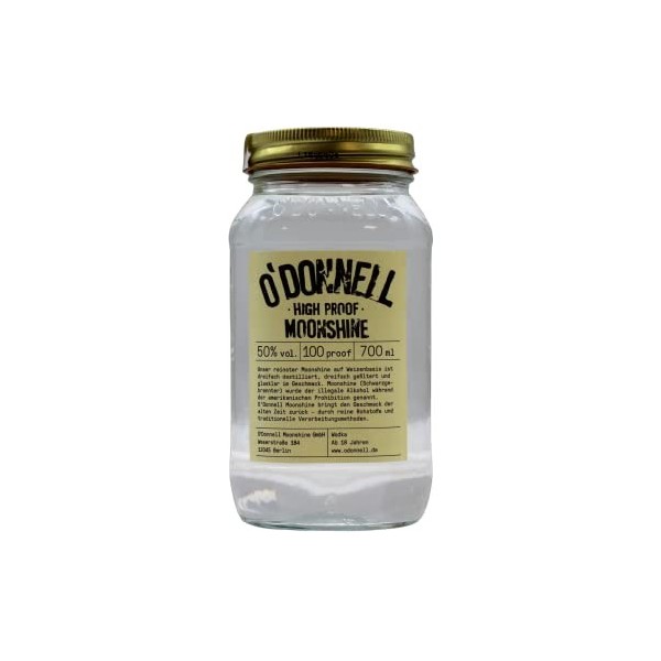 ODonnell Moonshine HIGH PROOF Weizenbrand 50% Vol. 0,7l