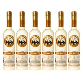 RAKI - Beylerbeyi Teragold Raki 6 x 100cl | Eau de Vie Turque Aromatisée à lAnis - 100% Raisins Frais - Sans Sucres Ajoutés 