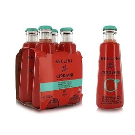 Cipriani Bellini Apéritif Italien, Boisson Sans Alcool à Base de Pêche Blanche, 24 x 180 Ml