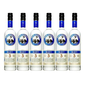 RAKI - Beylerbeyi Mavi Raki 6 x 70cl | Eau de Vie Turque Aromatisée à lAnis - 100% Raisins Frais - Sans Sucres Ajoutés | Tri