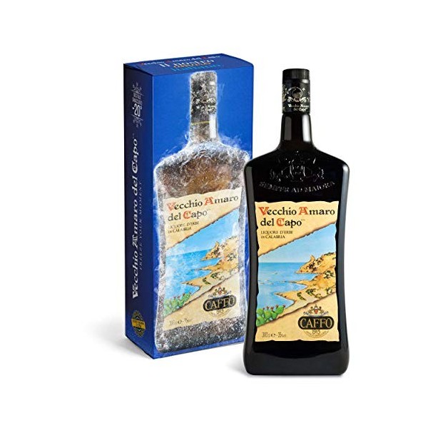 CAFFO | Vecchio Amaro del Capo | BOTTIGLIA MAGNUM IN LEGNO O CARTONE | 35% Vol. | 300 cl