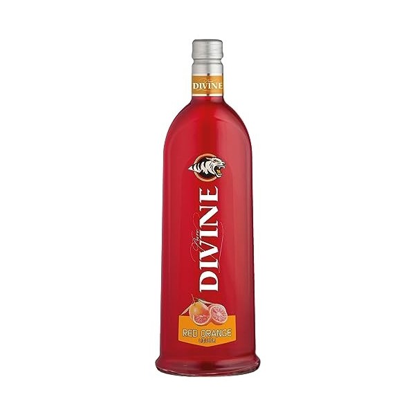 Pure Divine - Liqueur aromatisée à lOrange Sanguine à base de Vodka des Vosges du Nord - 18% vol. 1 x 0,70 l 
