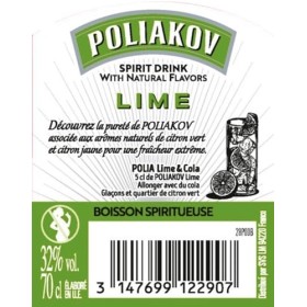 POLIAKOV Lime 70cl - 32% vol.