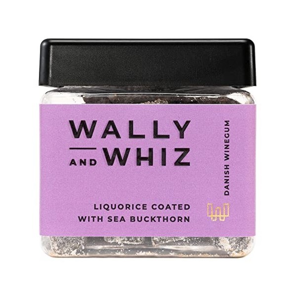 Wally and Whiz - Gommes de vin gourmet danois - Réglisse à largousier - Bonbons gommes aux fruits - Excellent cadeau - Sans 