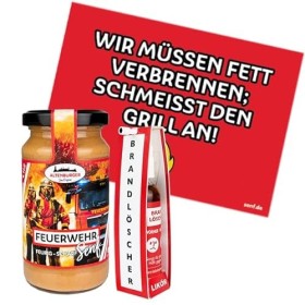 Kit de pompiers avec moutarde et liqueur