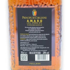 SICILIA BEDDA CAPACI Amaro Del Principe, Infusion dherbes aromatiques siciliennes, 700 ML - Vol. 28%