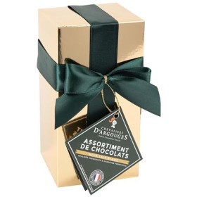 Chevaliers dArgouges - Assortiment de chocolats lait, noir - Ballotin cadeau édition spéciale Noël - 185g