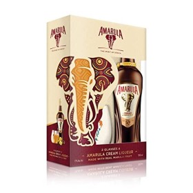 Amarula Original - Liqueur et crème de Marula - 17% - Coffret 2 verres