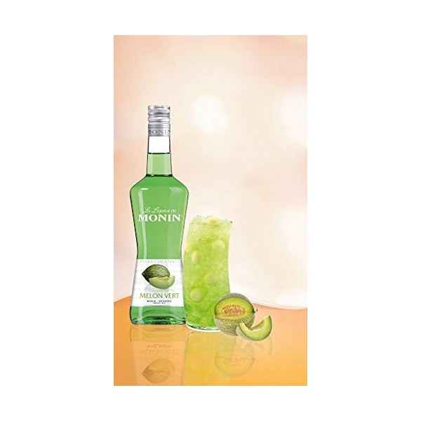 MONIN - Liqueur de Melon vert pour Cocktails - Arômes naturels - 70cl