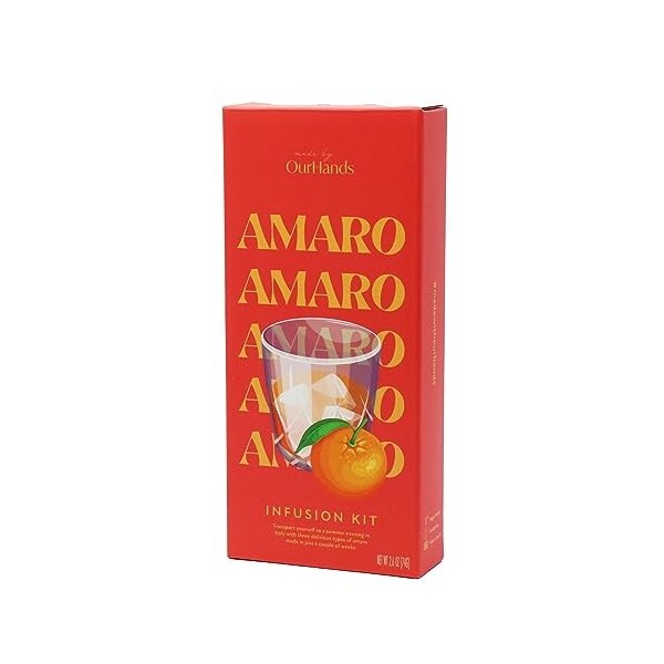 OurHands Kit de fabrication Amaro – Faites votre propre liqueur italienne amaro à partir de délicieuses plantes naturelles