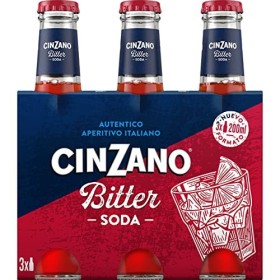 CINZANO Bitter soda Pack 3 x 20 cl étui 60 cl