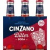 CINZANO Bitter soda Pack 3 x 20 cl étui 60 cl