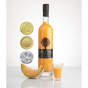 Crème de Meloncello Liqueur 700ml - Dolce Cilento Liqueur de Crème de Melon Cantaloup Italien 3 médailles 