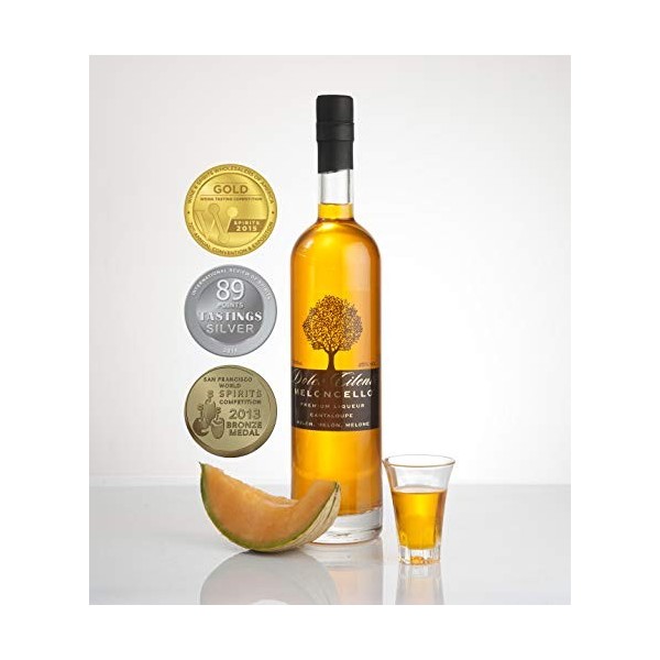 Meloncello Liqueur de Melon Cantaloup 700ml - Dolce Cilento Meloncello italien 3 médailles 