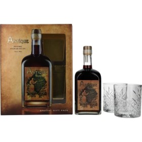 Badel Antique Pelinkovac Liqueur 35% Vol. 0,7l in Giftbox with 2 glasses