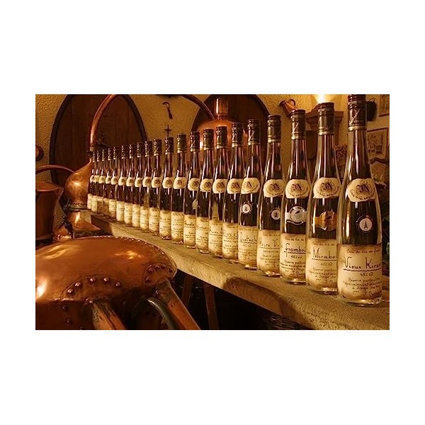 NUSBAUMER - Liqueur de Framboise - Origine : Alsace/France - 35% Alcool - Bouteille de 70 cl